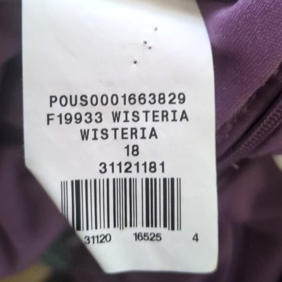 Davids Bridal Sz 18 Lavendar MOB MOG Dress Wedding Formal Romantic Chiffon Layer - Picture 6 of 6